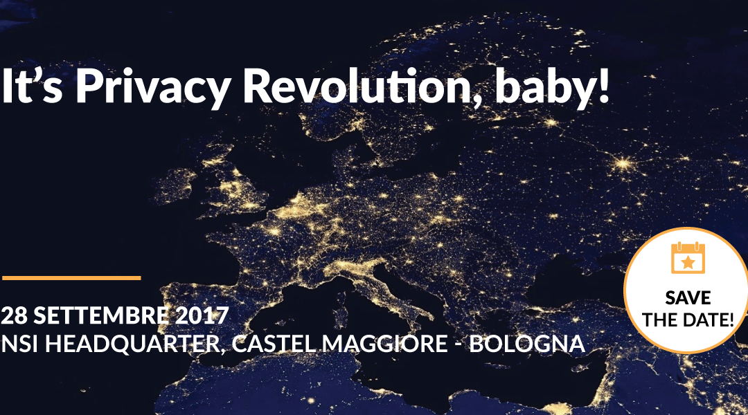 [EVENTO] Maggio 2018: it’s Privacy Revolution baby – Workshop gratuito a Bologna